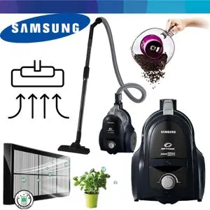 Samsung Aspirateur cylindrique avec aspiration puissante 2000 Watt,système unique Twin