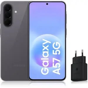 Samsung Galaxy A57 5G - 6.7''-(8GB - 256GB)-50MP+12MP+5MP+/32MP- GRIS + Adapatateur 25W