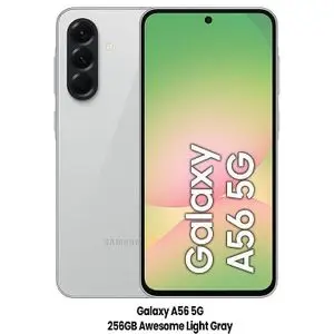 Samsung smartphone Galaxy A56 5G stockage 256GB Ram 8 GB 6,7 Super AMOLED 120 Hz 50+12+5 MP-awesome lightgray