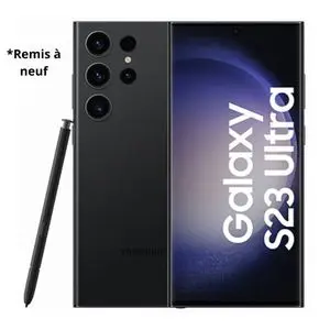 Samsung Galaxy S23 Ultra SM-S918B Noir (12Go/512Go)-AMOLED 120 Hz- 5000mAh-Remis à Neuf