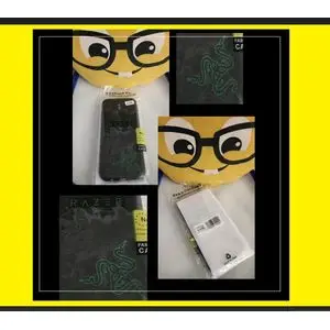 Samsung Cover J7 pro signée razer + Protection en verre trompé