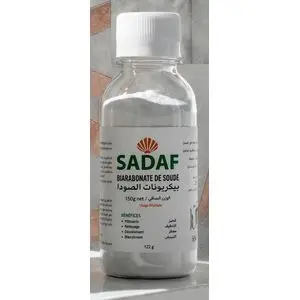 Sadaf Bicarbonate de Soude Alimentaire 125g – Multi-Usages Cuisine &amp; Beauté