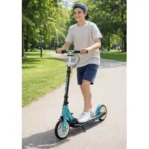 Scooter Trotinette métallique double frein ajustable et pliable +6ans.