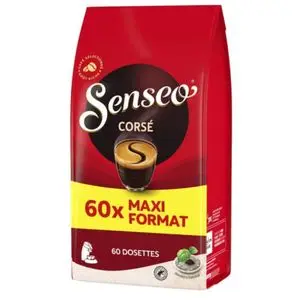 Senseo Café Corsé - 60 Dosettes - XL MAXI FORMAT - Origine France