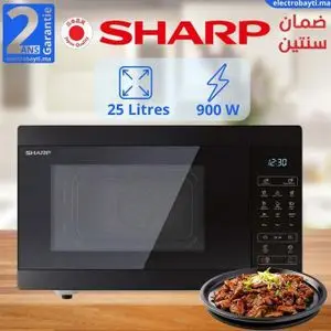 Sharp R-25MS-BK2 – Four à Micro-ondes Numérique 25 Litres 900W