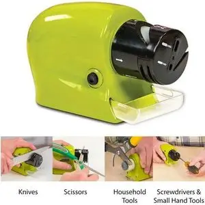 Sharp Affûteur électrique de couteaux, outil d'affûtage sans fil, pierre motorisée