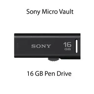 Sony Lecteur flash Cle USB 2.0 USM16GR 16 GB Microvault rétractable