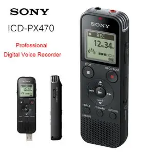 Sony Enregistreur vocal numérique Sony Original ICD-PX470 registres de réduction de bruit intelligents étendre les fichiers MP3/PCM de prise en charge de la carte Micro SD