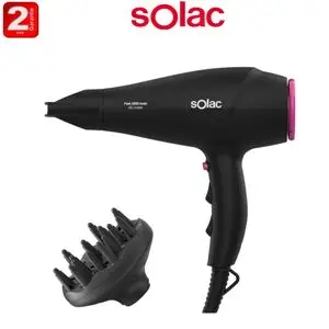 Solac Sèche cheveux Fast 2200 Ionic technologie ionique- 2ans de garantie