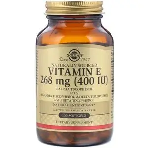Solgar VITAMINE E 400IU 268MG -  100 SOFTGELS - MADE IN USA