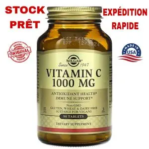 Solgar Vitamin C (Vitamine C), 1,000 mg, 90 Tablets