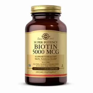 Solgar Biotine, 5000 mcg, 100 capsules végétales
