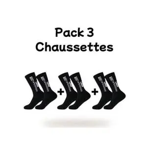 TAPEDESIGN Classic Chaussettes de Sport Noir Pack 3 pairs
