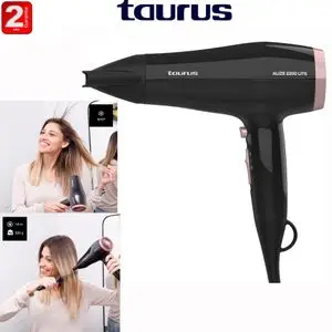 Taurus Sèche-cheveux Alize 2200 Lite 2200W Compact Ultra léger 2 vitesses températures Air froid Concentrateur-2ans de garantie