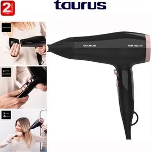 Taurus Sèche-cheveux Alize 2200 Lite 2200W Compact 2 vitesses Concentrateur-2ans de garantie