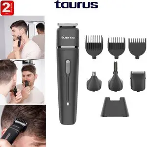 Taurus Tondeuse Multifonction, HIPNOS MULTIGROOMER MC10 4 têtes Iinterchangeables-2 ans de garantie
