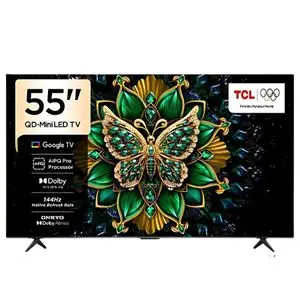 TCL  GoogleTv - Premuim – QD – Mini LED – 4K 55 –  144HZ VRR – HDR10 – 55C6K