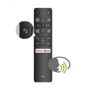 TCL Télécommande vocale d'origine remplacée pour Android TV 4K UHD