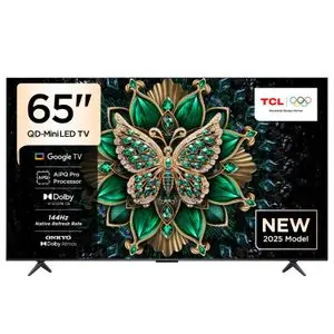 TCL  GoogleTv - Premuim – QD – Mini LED – 4K 65 –  144HZ VRR – HDR10 – 65C6K