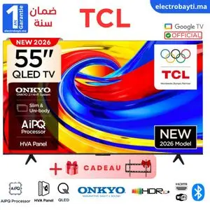 TCL 55" Google Tv - QLED 4K UHD - HDR10+ , Dolby Vision - 55P7L - NEW2026
