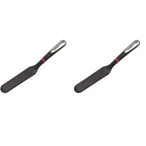 Tefal Spatule de cuisine - Silicone antiadhésive - Idéale pour crêpes et poêles délicates - Noire - Lot de 2