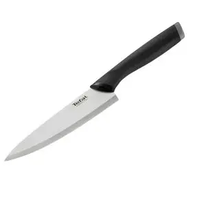 Tefal Couteau à Pain - Lame Acier Inoxydable &amp; Manche Confort - Pour Trancher - 20cm Noir