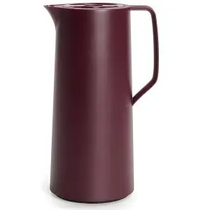 Tefal Carafe Isotherme - Acier Inoxydable - Maintien Chaud/Froid 12h - Rouge Vin 1 Litre