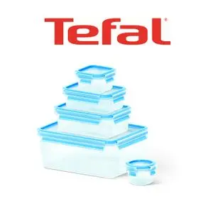 Tefal Lot De 5 Boîtes De Conservation Alimentaire Masterseal Fresh K3029012