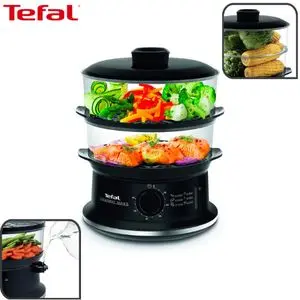Tefal Cuiseur à vapeur automatique autocuiseur à air chaud pour saine cuisson capacité 6 Litres