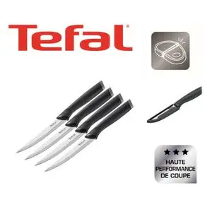 Tefal Set 4 Couteaux Steak 11cm Comfort K221S404