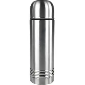 Tefal Thermos - Acier Inoxydable Double Paroi - Conservation Chaud/Froid - 1 Litre Argenté