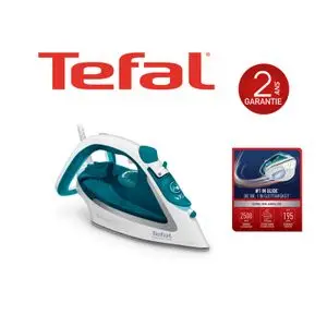 Tefal Easy Gliss Plus - Fer vapeur - 2500W - 45g/min - Fonction pressing: 185g/min - FV5718E0