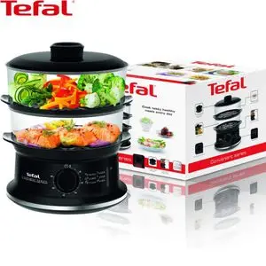 Tefal Cuiseur à Vapeur 2 paniers à air chaud capacité 6 Litres
