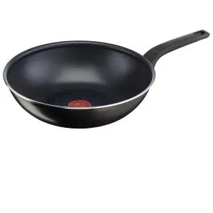 Tefal Wok Antiadhésif - Easy Cook &amp; Clean - Cuisson Facile - Noir 28 CM