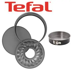 Tefal SET 3PCS MOULES CAKE EASYBAKE NOIR J174S274
