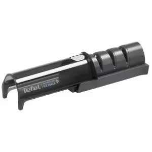 Tefal Aiguiseur de Couteaux - 3 Fentes Ice Force - Affûtage Précis et Rapide - Noir 12.5x5.9 cm