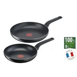 Tefal Pack 2 POELES 24cm + 28CM EASY CNCLEAN BLACK B5559033