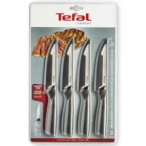 Tefal Set de 4 Couteaux à Steak 11cm Comfort Inox