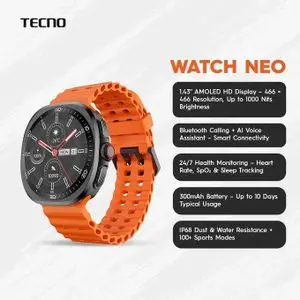 Tecno Watch Neo  Écran tactile AMOLED