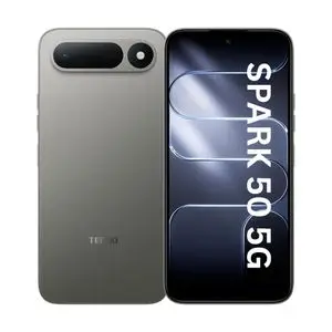 Tecno Spark 50 5G+ NFC - 6,7'' (128Go / RAM 6GB jusqu'à 18 Go) Mediatek Dimensity 6400 5G+ (6 nm) - 6500MAh/45W - Titanium Grey