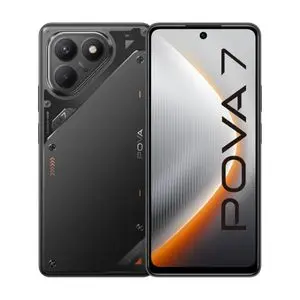 Tecno Pova 7 4G 6.7" (256GB / 8GB jusqu'à 16Go ) - 7000mAh/45W - 108MP - IPS LCD 120Hz FHD+ - Geek Black
