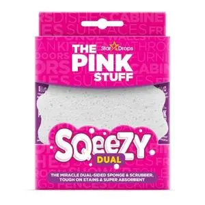 THE PINK STUFF SQEEZY DUAL LE MIRACLE EPONGE ET GRATTOIR DOUBLE FACE