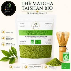 Thés et saveurs Matcha Taishan Bio 50g Premium