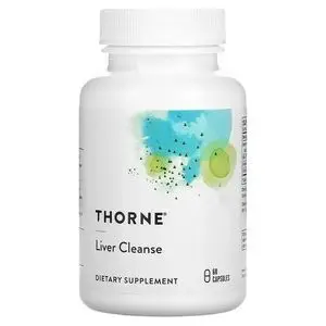 Thorne Research Thorne Liver Cleanse, Nettoyant pour le foie - 60 Capsules (Soutien Fonction Hépatique &amp; favorise la détoxification naturelle)