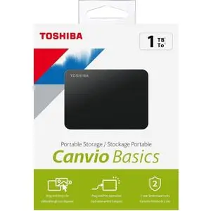 Toshiba Disque Dur Externe Portable 2,5" 1TB / 1TO USB 3.0 Haute Vitesse Canvio Basics Original