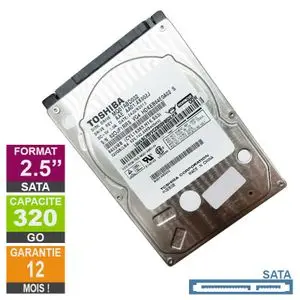 Toshiba 320GB Disque Dur Interne Pour PC Portable SATA HDD 2.5" Garantie 12 Mois