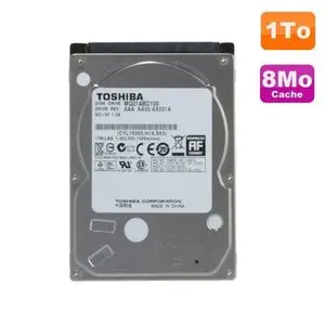 Toshiba 1TB Disque Dur SATA 2.5 " 1000GB (Go)  Slim pour pc portable 7200 RPM