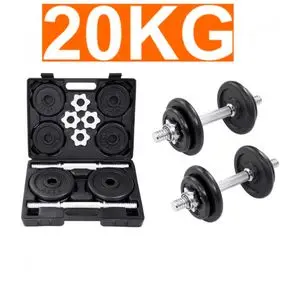 Top Sport HALTÈRES VALISE KIT HALTÈRES 20 KG MUSCULATION MUSCULATION BRAS BICEPS TRICPES
