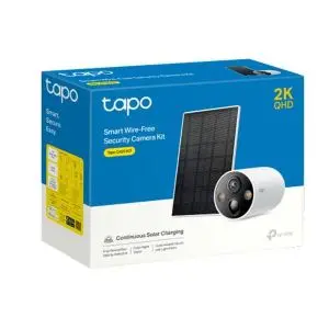 TP-Link KIT SOLAIRE Tapo C425 Nouveauté Caméra de sécurité connectée intérieure/extérieure sans fil 2K+ QHD 4MP (base magnétique incluse) - Neuf