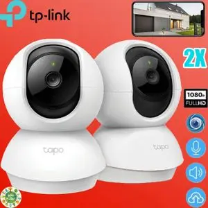 TP-Link PACK 2 Caméra Surveillance WiFi intérieure 360° Tapo C200, FHD 1080P